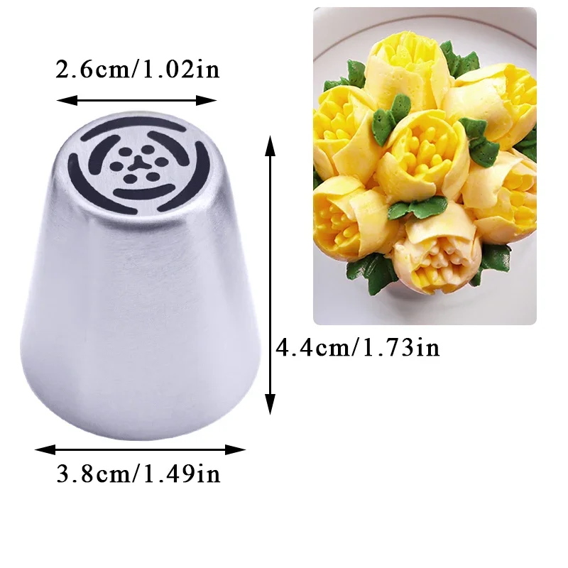 Floral Pastry Nozzles Set for Cake Decorating & Baking
