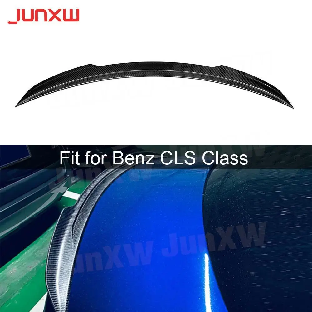 

Dry Carbon Fiber Rear Boot Spoiler For Mercedes Benz CLS Class W257 C257 Sedan 2018-2021 Car Trunk Duck Spoiler Lid Wing
