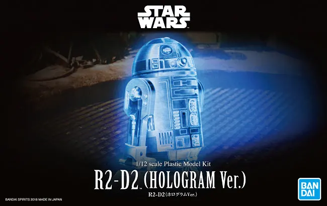 Bandai Star Wars 1/12 Versione Olografica R2-D2 Anime Toy Figures Assembly Building Blocks Collection Model Toys Regalo Di Compleanno