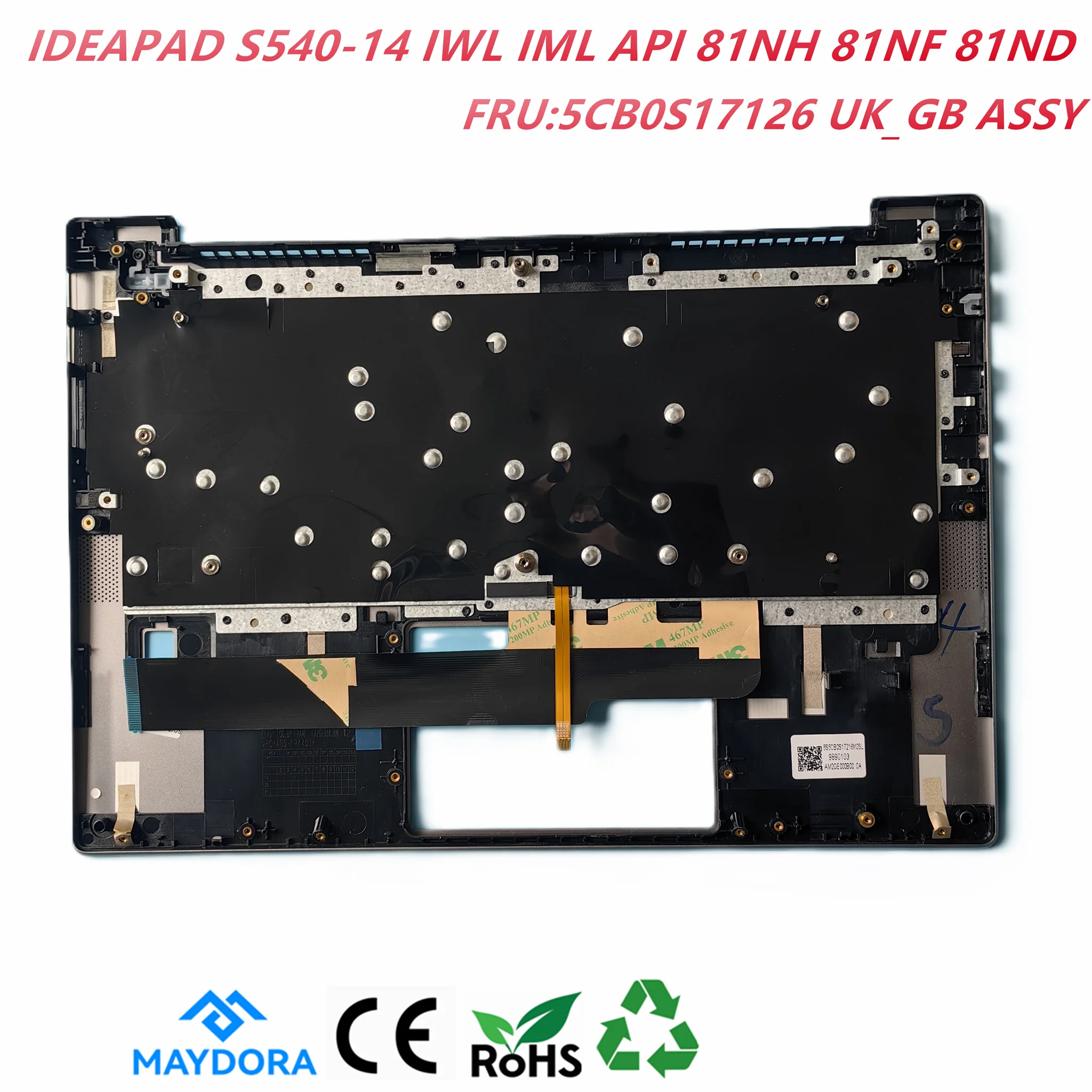 Clavier AZERTY Français Original Pour Lenovo Ideapad S540-14API / S540-14IML - Neuf