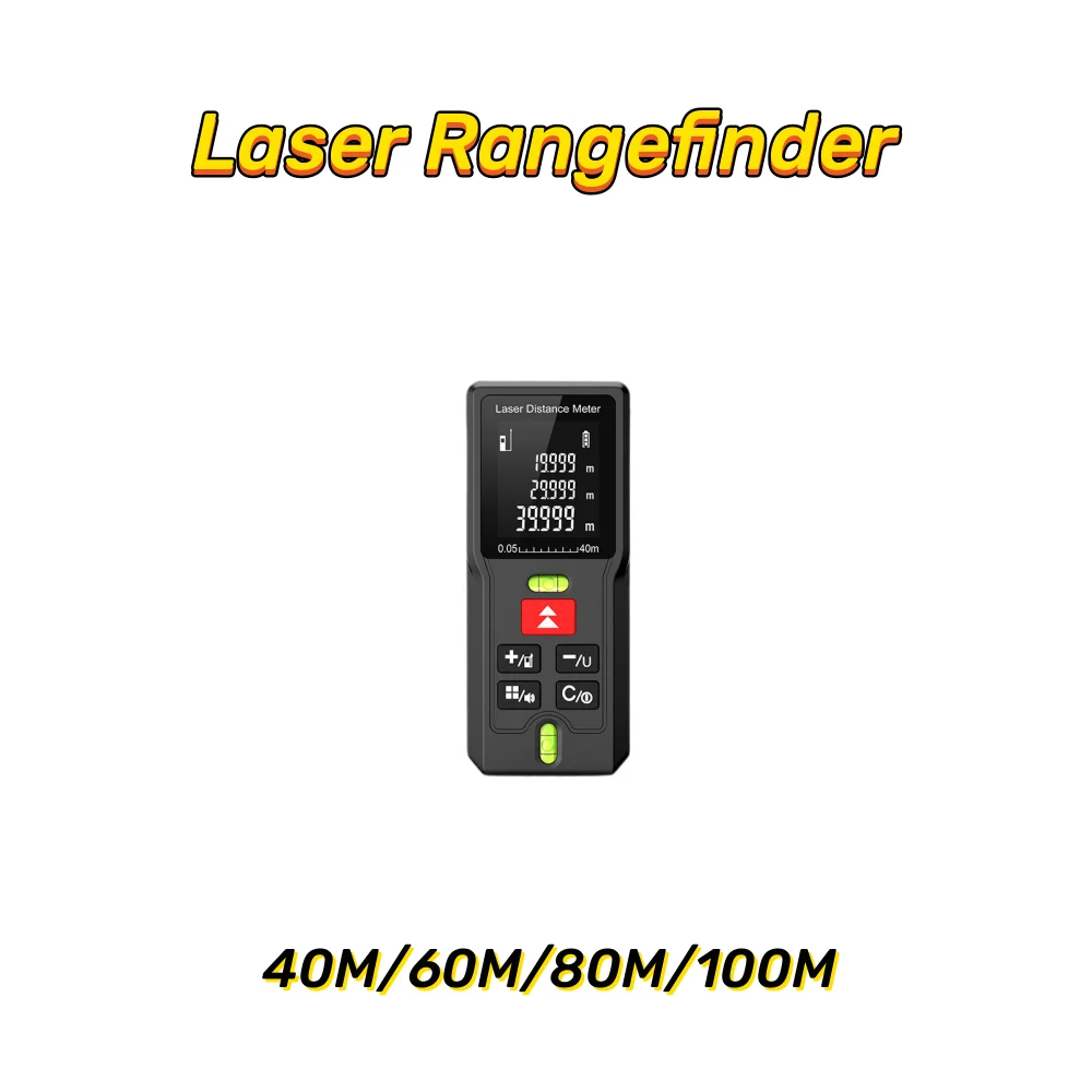Laser Distance Meter Measurer With Angle Measurement 40 100M Measurable