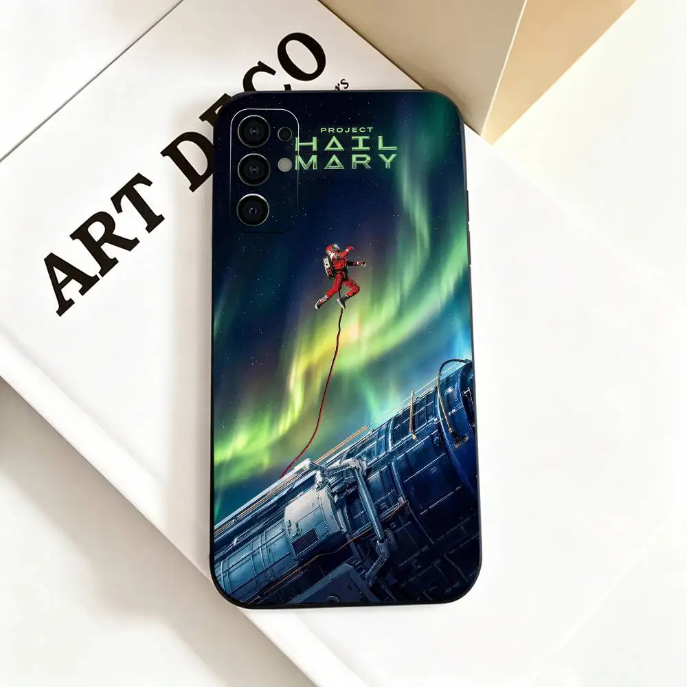 Black Silicone Soft Phone Case - Movie P-Project H-Hail Mary Edition