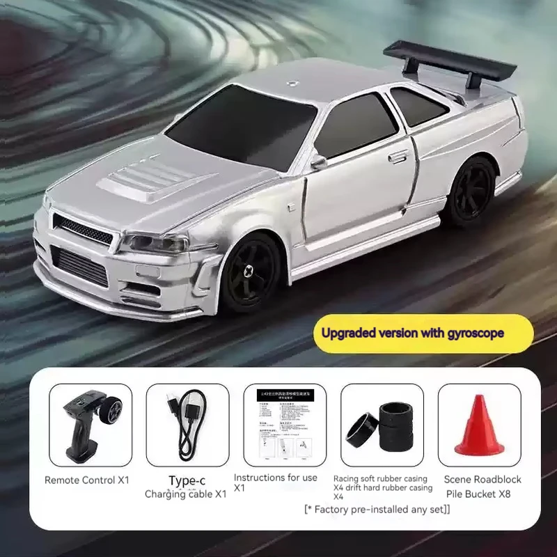 2024 New Jiabaile With Gyroscope 1:43 Mini Four-Wheel Drive Drift Remote Control Car Upgraded Version Professional Rc Racing Car 4