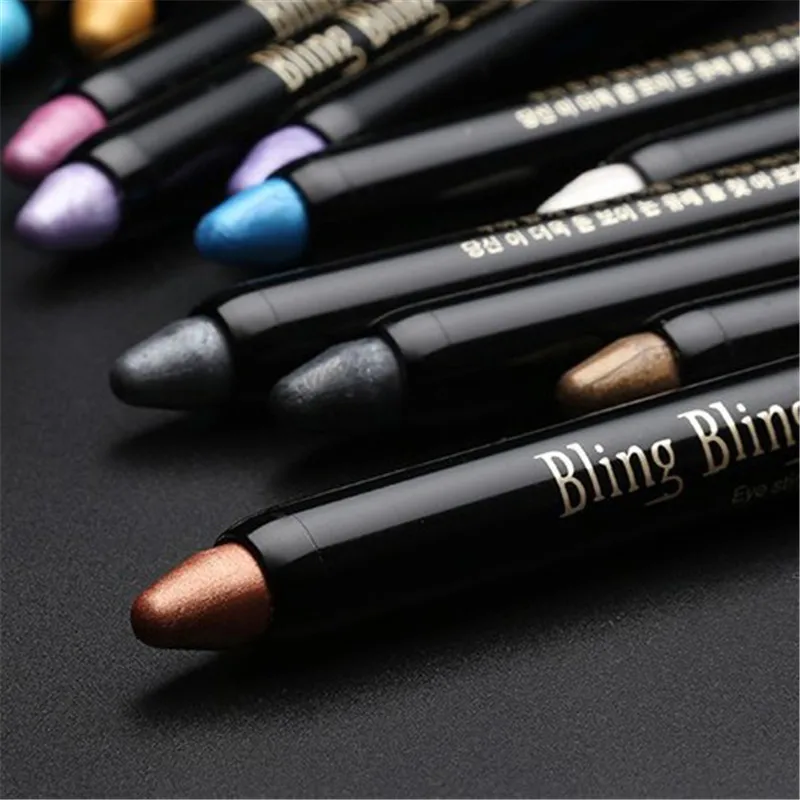 15 Colors Eyeshadow Pencil Waterproof Long Lasting Eye Highlighter Shiny Colorful Pearlescent Eyeshadow Pen Cosmetics eyeshadow pencil eyeshadow pen