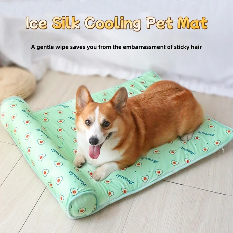 Dog Mat Cooling Summer Pad Mat For Dogs Cat Blanket Sofa Breathable Pet Dog Bed Summer Washable For Small Medium Large Dogs Mat_voghion.com