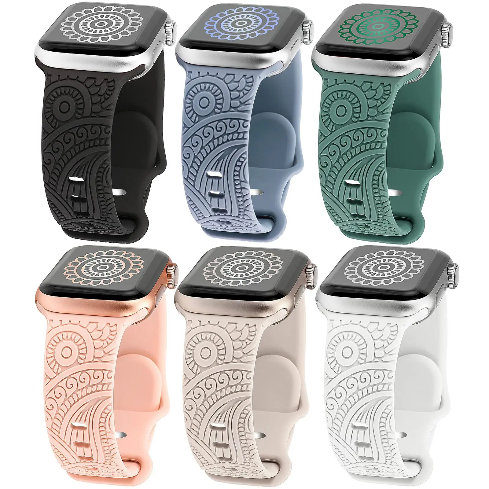 

Ремешок силиконовый для Apple Watch 8/7/6/5, 49/45/44/42/41/40/38 мм