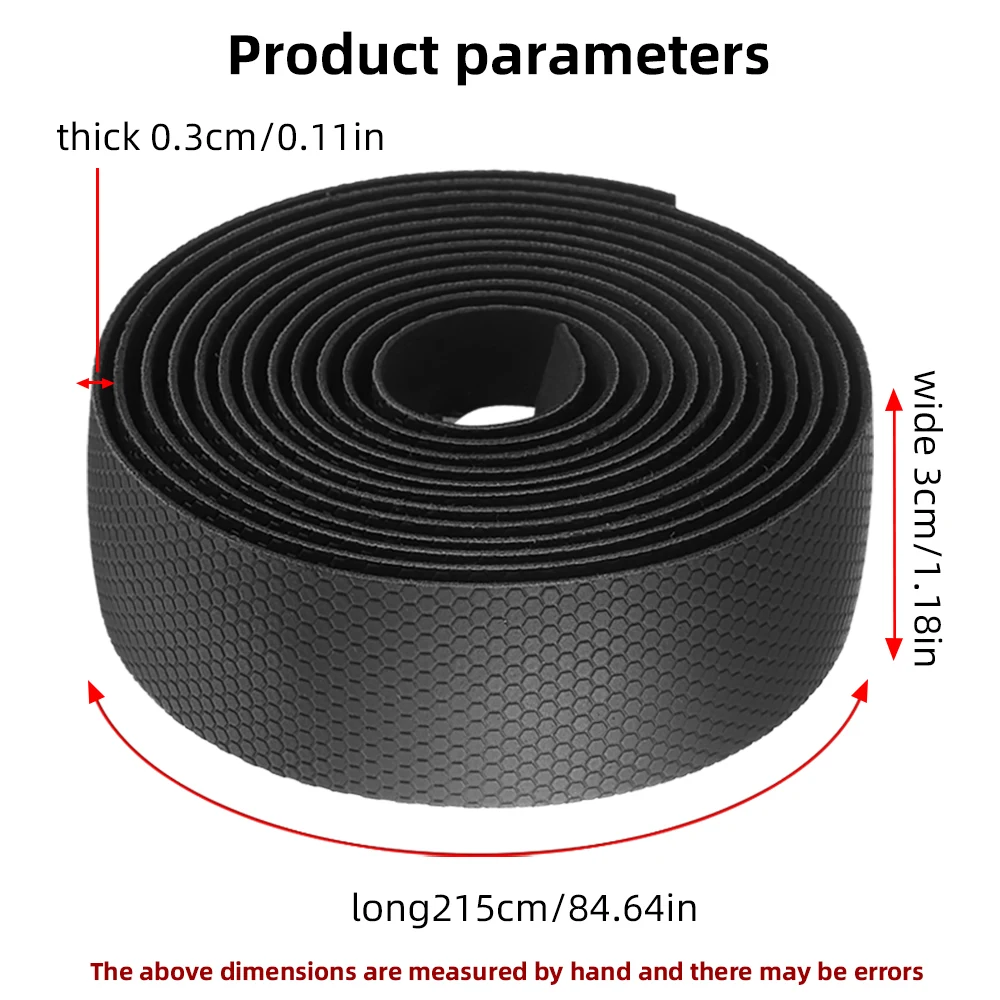 Bike Handlebar Tape MOTSUV Road Bike PU+EVA Leather Anti-slip Shockproof Bar Wraps Fixing Straps Cycling