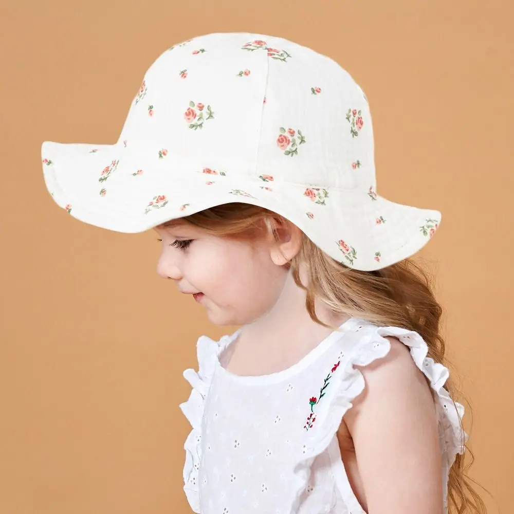 Cotton Kids Bucket Hat for Beach and Outdoor