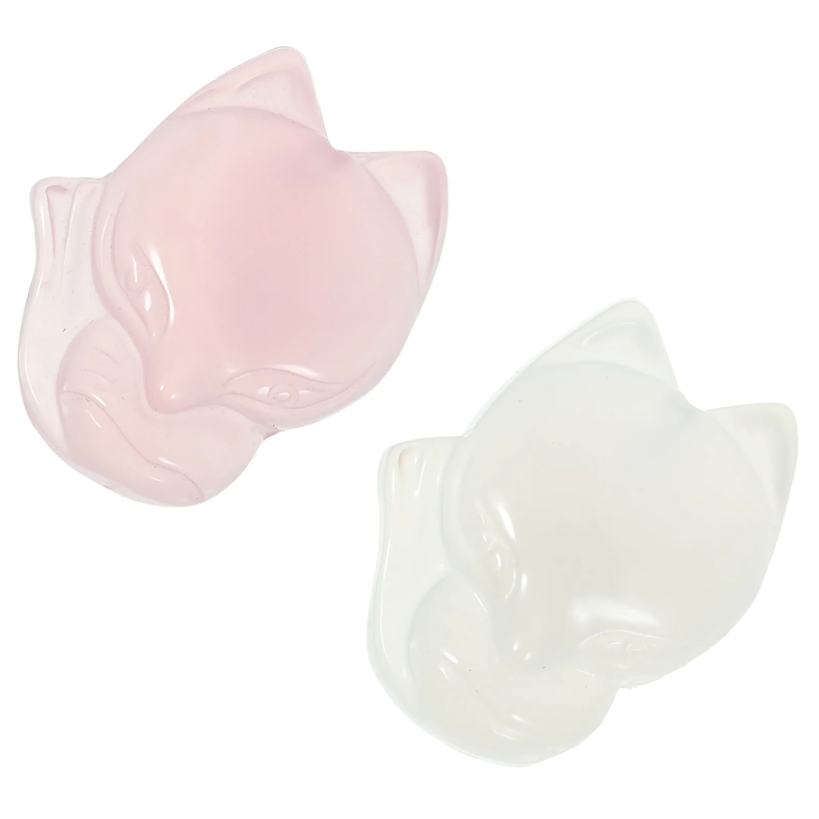 

2 Pcs Crafts Charms Agate For Jewelry Making Pink Earrings Fox Dainty DIY Ornaments Simulation