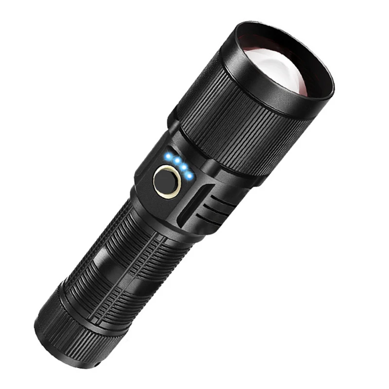 Portable Rechargeable Zoom LED Flashlight T6 Flash Light Torch Lantern 3 Lighting Modes Camp Light USB rechargeable Flashlighs