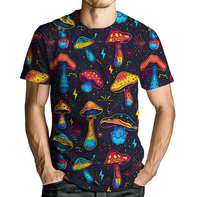 Mens Streetwear Short Sleeve T Shirt O-Neck Oversized Tee