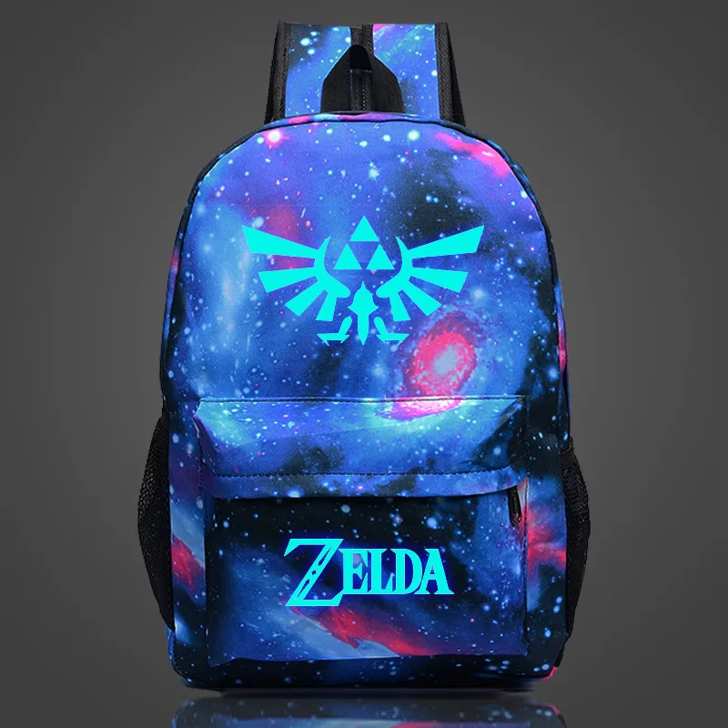 Luminous The Legend Of Zelda Backpack - Glow In Dark Logo, USB Charging Port, School & Travel Bag - View #6