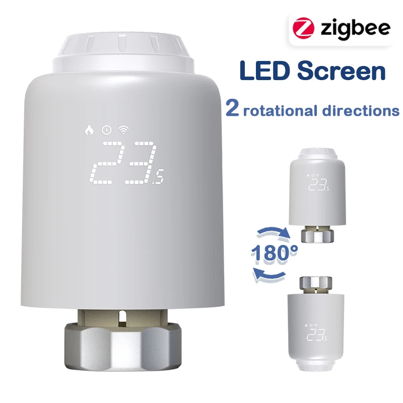 Smart Programmable Zigbee Thermostatic Radiator Valve with Voice Control