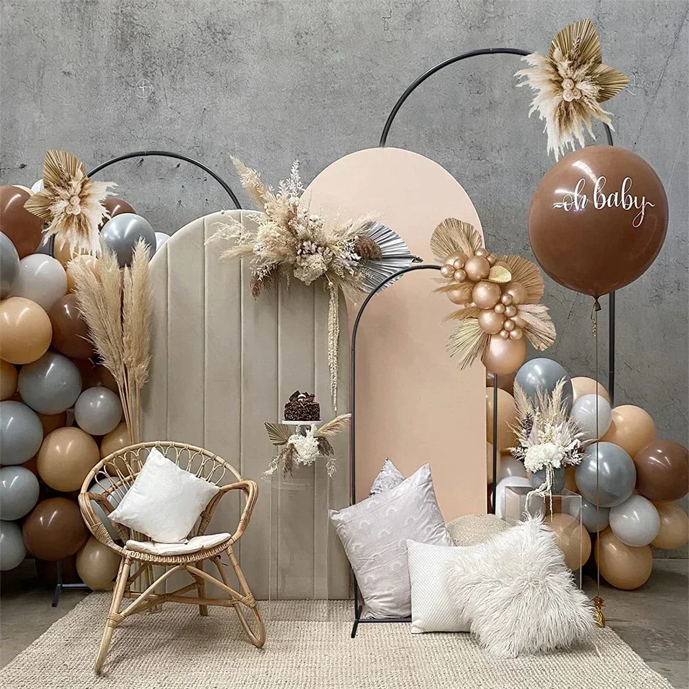 3pcs-Wedding Arched Rear Mobile Bracket Metal Arched Bracket Birthday Party Wedding Ceremony Baby Shower Graduation Decoration