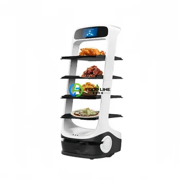 Robot per la consegna di cibo di livello industriale, robot cameriere multi-scenario per hotel, caffè, ristoranti, ospedali