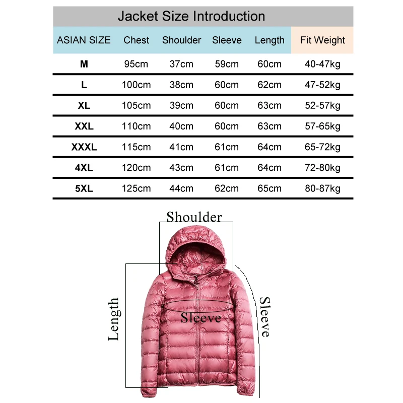 Women's Down Jacket Climbing Clothes Sportswear Hiking 90% White Duck Down Coat Warm Sports Camping Outing Trekking