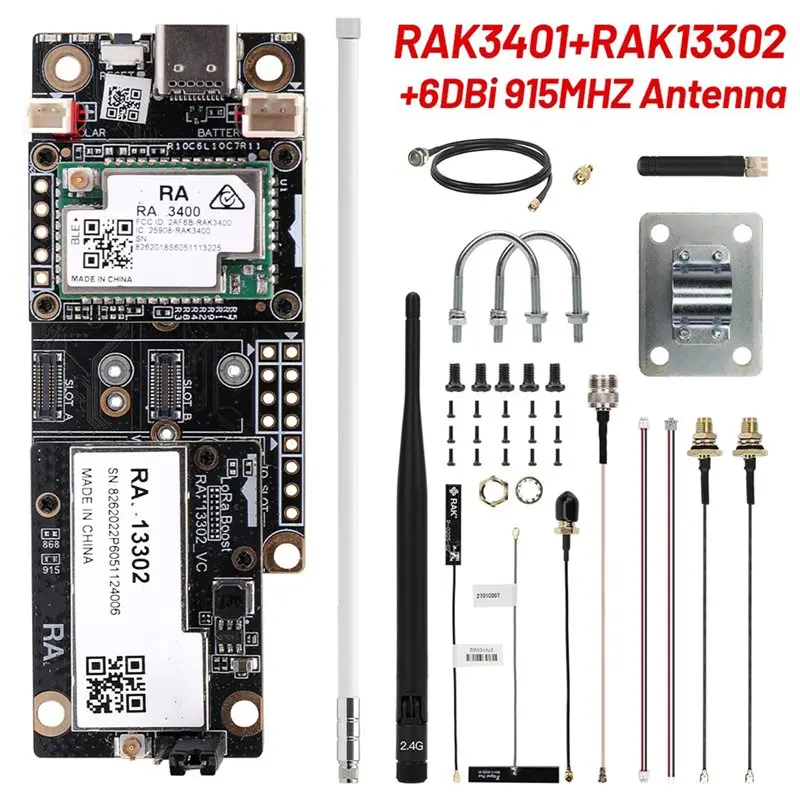 L93A-레인지 유리 섬유 로라완 915Mhz 6Dbi 고출력 1W 부스터 키트 (RAK Wismesh, Meshtastic 및 Meshcore용)