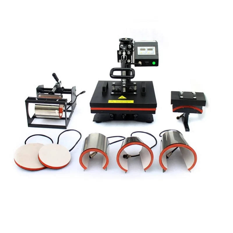 

Wholesale 8 in 1 Heat Press Machine 8 in 1 Cup Sublimation Heat Press transfer Machine 12"x12" Mug Cup T-Shirt Printing
