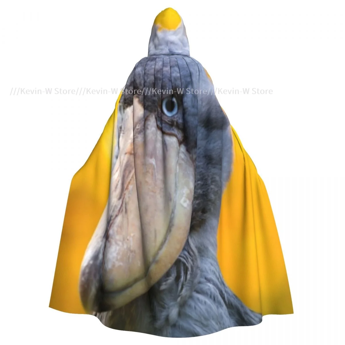 

Shoebill Head Hooded Cloak Polyester Unisex Witch Cape Costume Accessory
