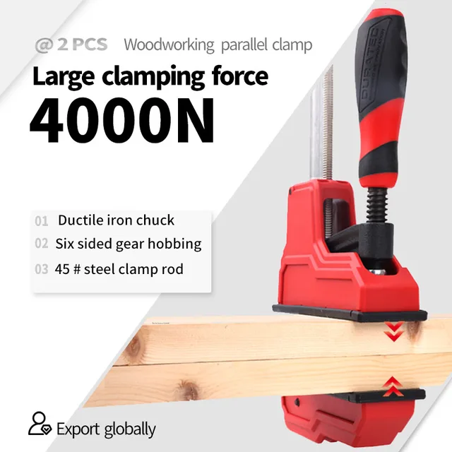 2-Pack DURATEC Heavy-Duty Parallel Clamp 12 "18" 24 "36" 48 "ไม้Clamps Quick FIXTURE CLAMPถังปลาFคลิปบาร์Clamp 1