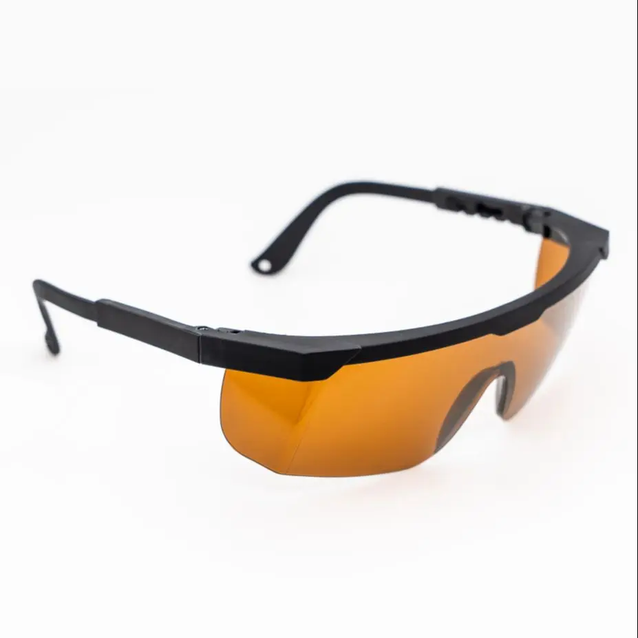 

Multi-wavelengths Laser Safety Glasses For Nd:YAG 532 & 1064nm UV266,355nm He-Cd and Ar+ Lasers O.D 4-7 VLT 45%