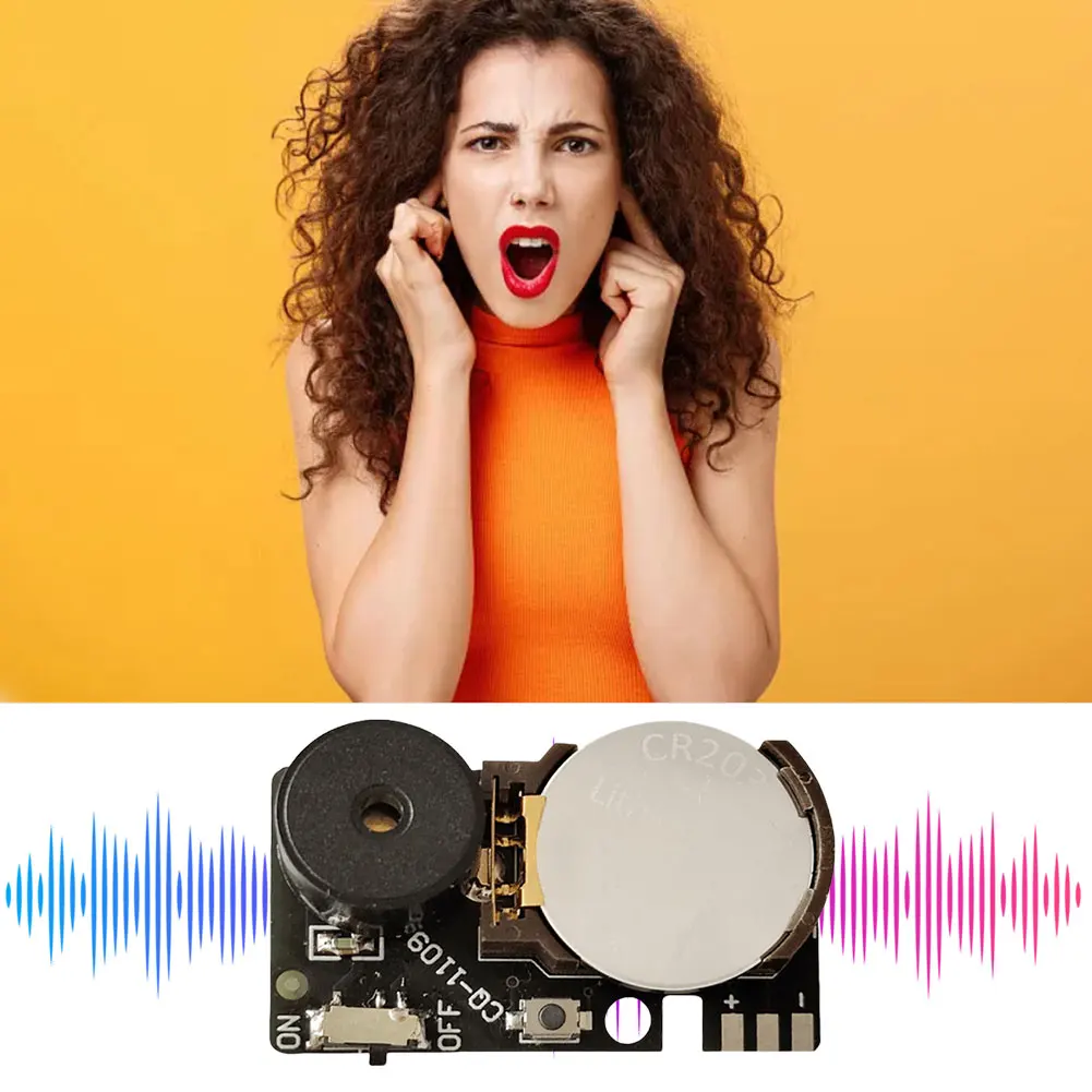 Description Picture 6 of item1-10Pcs Cricket Noise Maker Prank Continuously Annoying Sound PCB Beeping Hidden Prank Lrritating Noise for Fool's Day Halloween