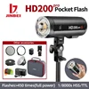 JINBEI HD200pro Outdoor Speedlite Flash Light 200W TTL 2.4G HSS Pocket  Strobe with Bag Speedlite For Canon Nikon Sony Olympus 1