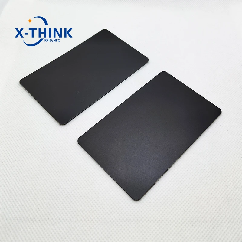 맞춤형 무광 블랙 스테인리스 스틸 RFID NFC 하이브리드 원 미러 비접촉식 비즈니스