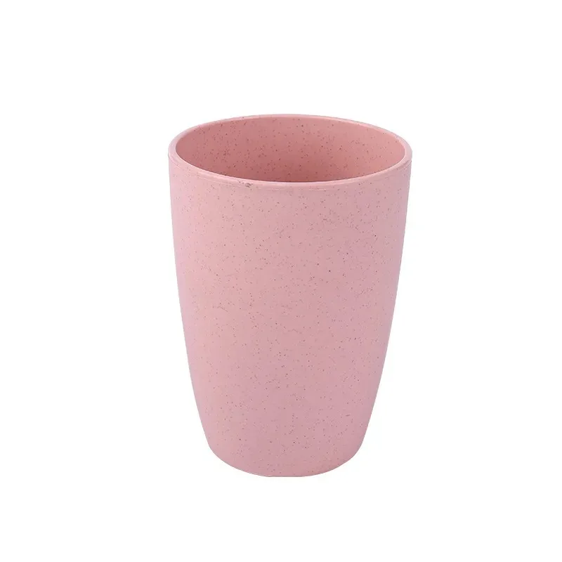 Plastic Cups Nordic Style Plastic Tea Cups Eco-Friendly Wheat Straw Coffee Milk Drink Toothbrush for Home Bathroom