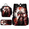 Child School Cartoon For N-Narutos UchihaS Backpack with Lunch Bags ,Pencil Bags ,School Bags for Boys Girls Best Gift