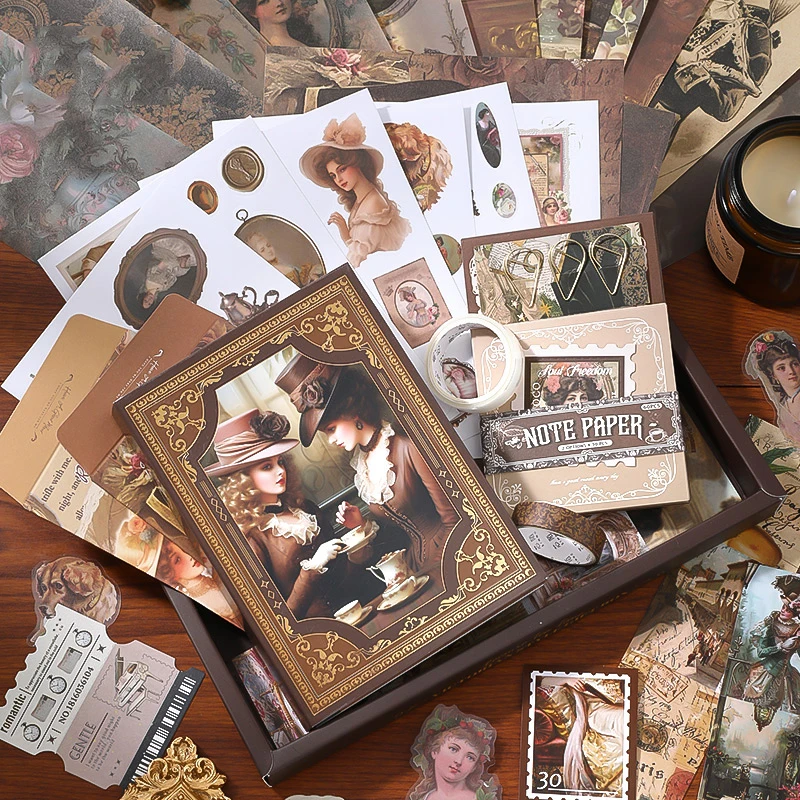 Retro Warm Mail Series Vintage Victorian Style Character A6