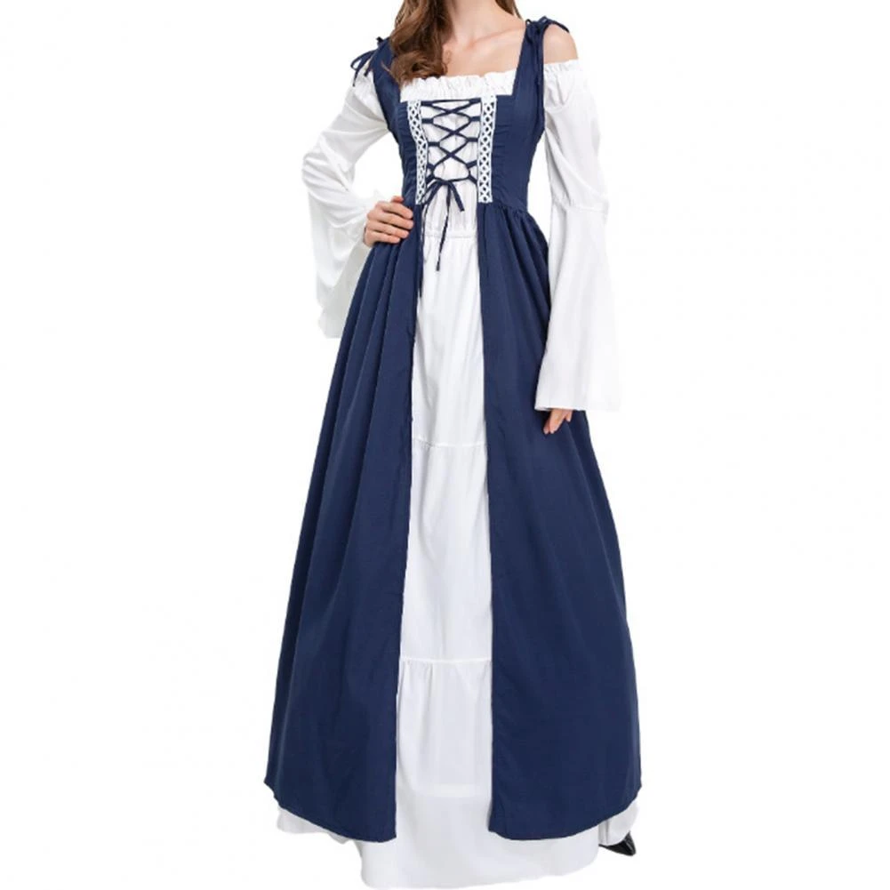 Vestidos medievales hasta el suelo de celtas para mujer, traje de Cosplay para carnaval, escenario de Edad Media, actuación, corte Victoria| | - AliExpress