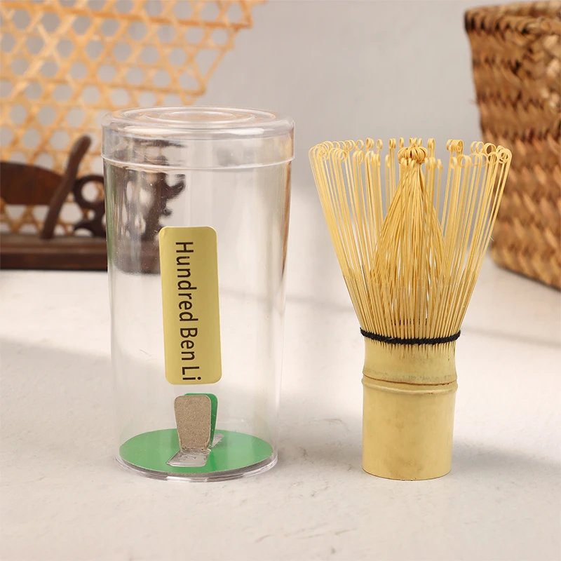 Premium Matcha Green Tea Bamboo Whisk Set - Traditional, Reusable, and Dishwasher Safe