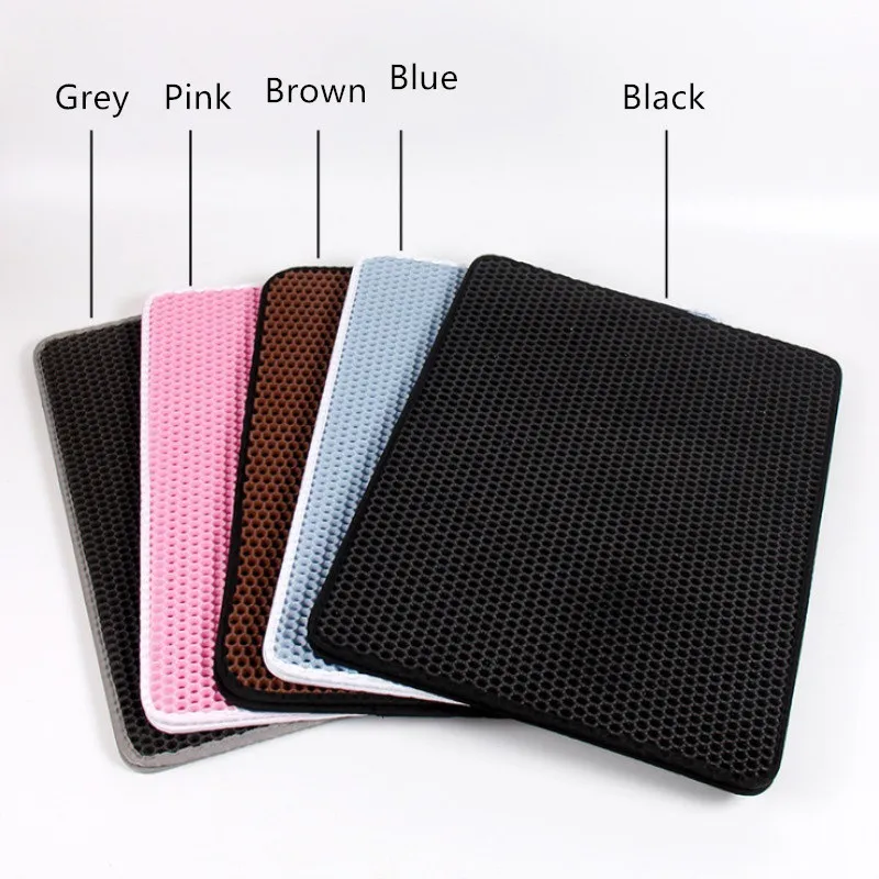 

Waterproof Double Layer Pet Litter Mat Pet Cat Litter Mat Non-slip Sand Cat Pad Washable Pet Dog Bed Cat Mat Kitten Pet Supplies