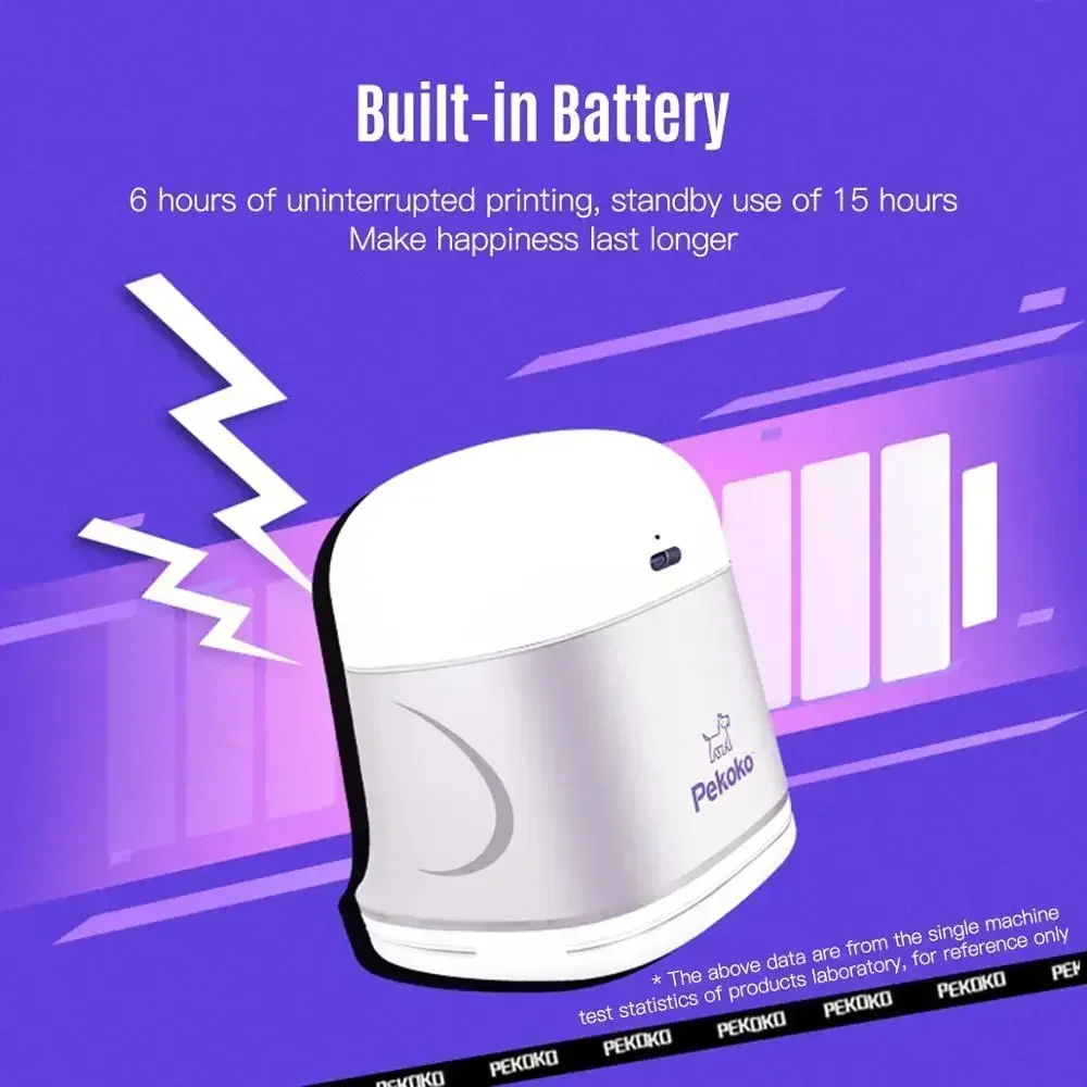 PEKOKO Mini Handheld Color Printer K1 Portable Inkjet