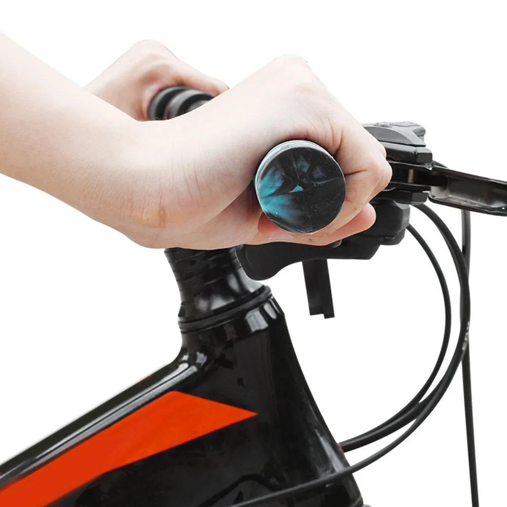 Bicycle Handle Grips High Quality 19mm Mountain Bike Grips Non-slip Mtb Cuffs Shock Absorption BMX/Downhill Folding Bike