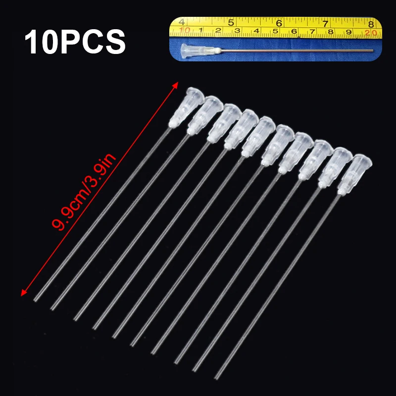 Description Picture 6 of item10/20pcs Dispensing Needles Glue Syringe Needle Length Machine Nozzle Glue Needle Blunt End Threaded Port 14G-27G
