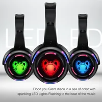 Wireless Headphones and RF LED LOGO Headset For DJ Music Pary Club Headphones only 3