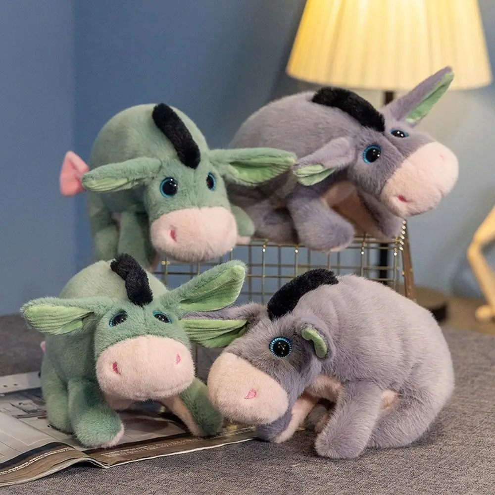 High Quality Realistic Cartoon Donkey Soft Handmade Simulation Stuffed Animal Skin-friendly Comfortable Cute Mule Holiday