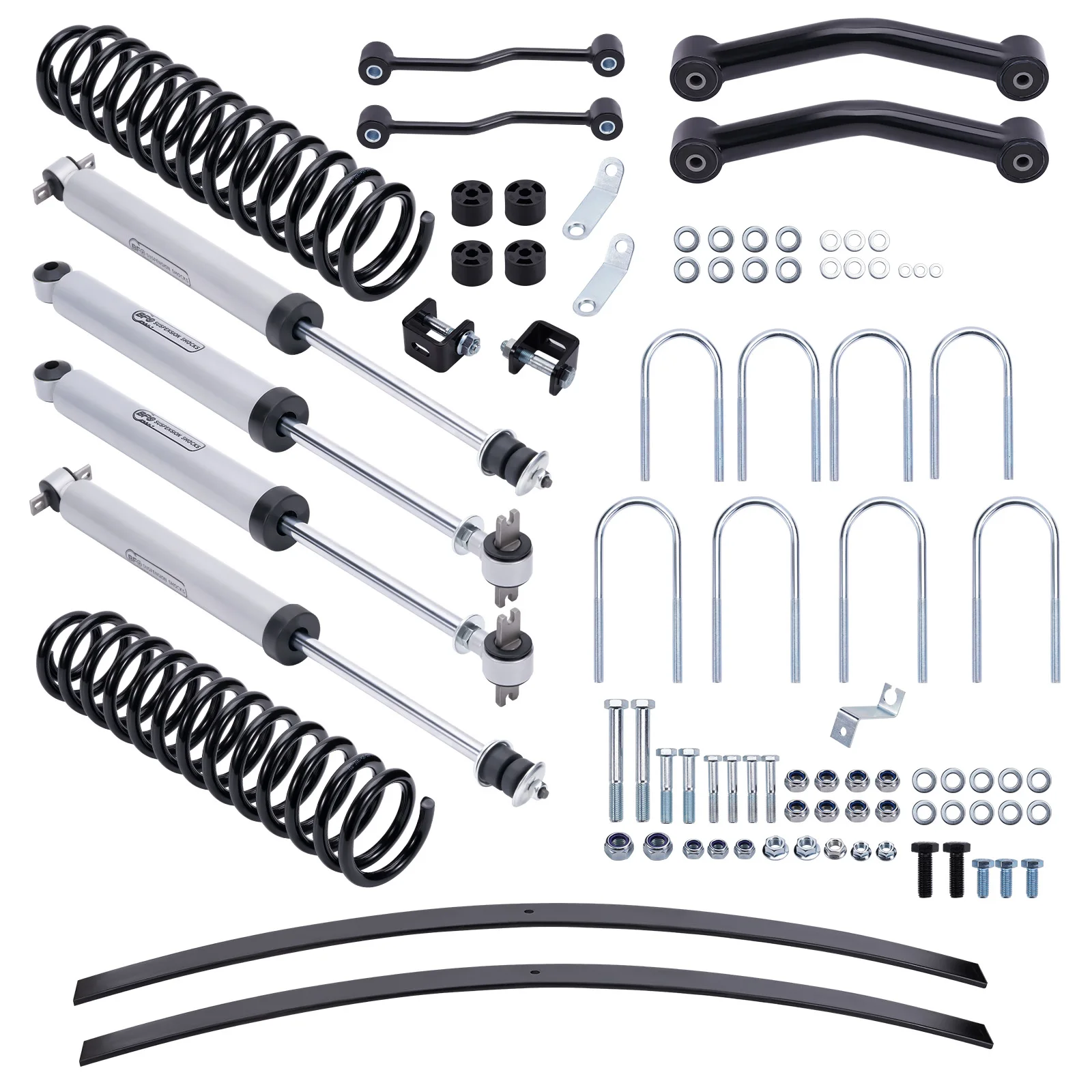 

4-1/2" Lift Kit w/ Shocks + Springs For Jeep Cherokee XJ 2WD/4WD 1984-2001