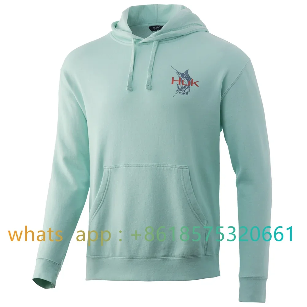 

HUK ANGRY MARLIN COTTON HOODIE A classic pullover hoodie high-performance hoodies workout gear gym/Outdoor sports sweater