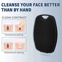 Soft Silicone Body Shower Scrub Brush Handheld Facial Cleansing Tool Gentle Exfoliation Massage Brush for Skin Care Accessories 1