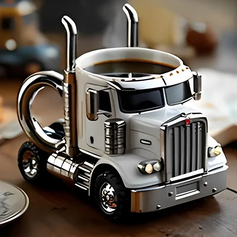 Truck Coffee Mug Creative Semi Trailer Shaped Cup