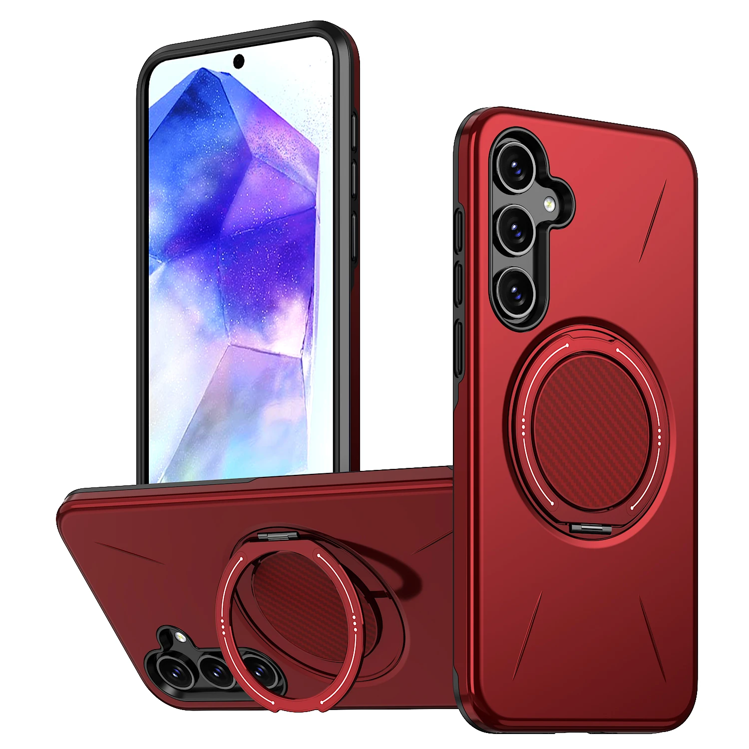 360 °   Capa Magnética Antichoque para Samsung Galaxy A57 A56 A36 A26 A16 A06 A17 A07 A55 A35 A25 4G 5G Compatível com Magsafe
