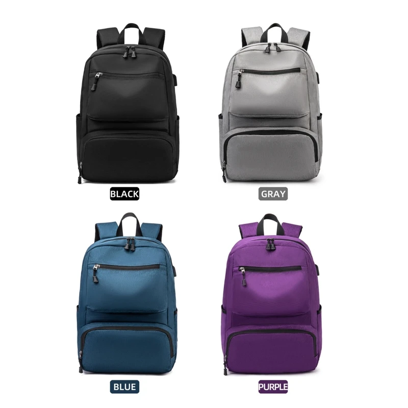 15.6 Inch Travel Laptop Backpack Business Daypack with USB Charging Port Bookbag