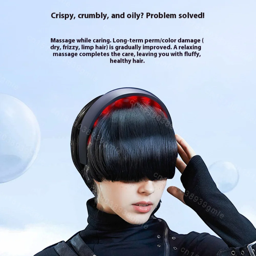 H2 Fashion Electric Head Massager Scalp Massager Portable Migraine Insomnia Release Head Massager for Deep Relaxation