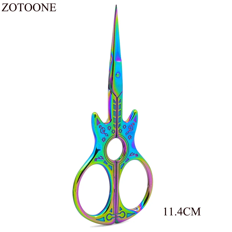 Sewing Embroidery Vintage Scissors sewing scissors tailor scissors sewing supplies craft scissors Craft Gold Zigzag Tailor Scissors For Fabric Thread Cutter Tools For Sewing Handicraft E