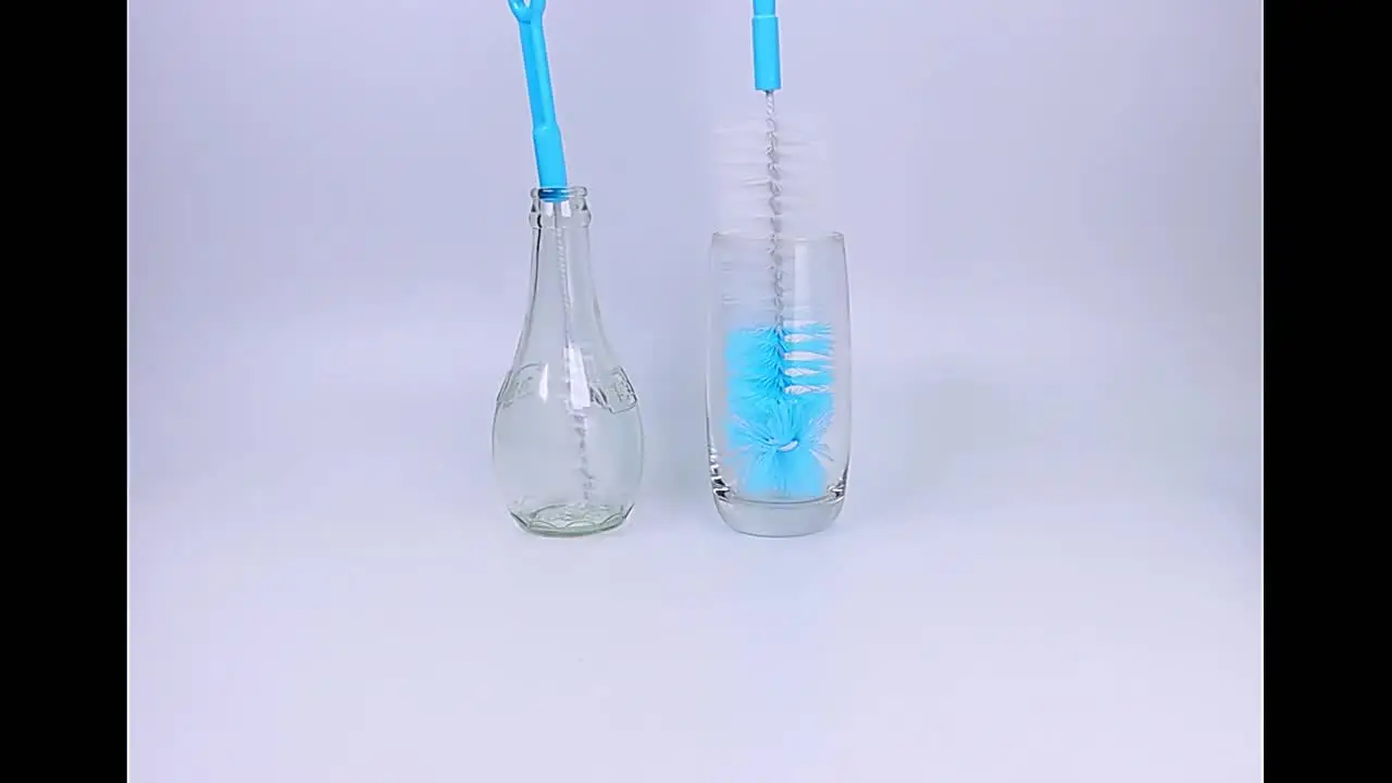 Spazzola Multiuso 3 In 1 Per Pulizia Bottiglie | Set 9 Pezzi Con Testina Girevole 360° Per Tazze E Cannucce