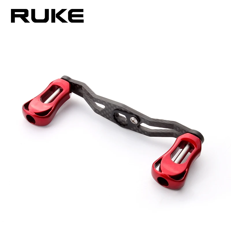 Ruke Fishing Reel Handle Carbon Fiber Materails For D/Ab Length 105mm Hole Size 8*5/7*4mm For Casting Rocker DIY Weight 20g fishing reel fishing tackle accessory