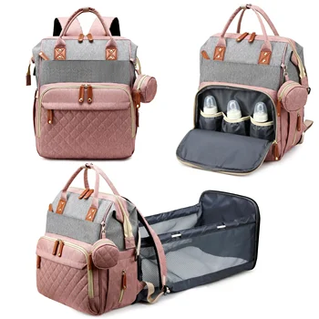 Zaino porta pannolini per neonati, borsa fasciatoio per bambini e bambine, zaino porta pannolini con fasciatoio integrato, grande zaino da viaggio
